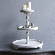 5 out of 5 stars. Antique White Wood 3 Tier Tray White Wood White Decor Tiered Tray