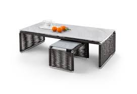 Structure in metal with satin, chrome, black chrome, burnished or white 100 finish coffee table tops in the following types of marble: Tindari Outdoor Coffee Table By Flexform Stylepark