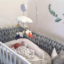 Premium Baby Bed Bumper Pillow Knot Pillow Decorative Etsy In 2020 Baby Bed Baby Crib Bumpers Baby Cribs