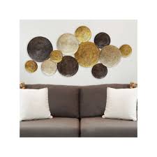 Stratton Home Decor Textured Plates Metal Wall Art Plate Wall Decor Contemporary Home Decor Home Decor