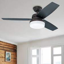 Many ceiling fans are sold without a light attached to them but that doesn't always fit the needs some ceiling fans will not accommodate the addition of a light kit but quite a few will. Galileo Ceiling Fan With Light 48 Alpha Bronze Lumera Living