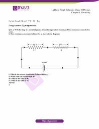 Lakhmir Singh Physics Class 10 Solutions For Chapter 1 Electricity - Free  PDF