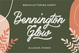 They are organized into highly regular formal types. Bennington Glow Brush Lettering Script Font Befonts Com