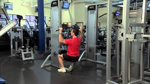 A lat pulldown machine is a piece of exercise equipment where you pull a bar or handle down from above you. Life Fitness Pro2 Lat Pulldown Instructions Youtube