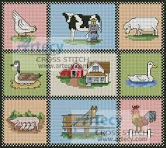 This counted cross stitch pattern was created from artwork copyright of val stokes. Artecy Cross Stitch Farm Sampler Cross Stitch Pattern To Print Online