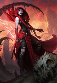 Star Wars handmade oil painting - Asajj Ventress portrait fan art