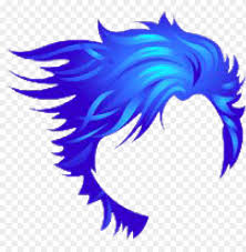 Hair cap+blue spiky wig short wavy layered cosplay wig synthetic hair for needing style by yourself. Underwater Fluid Hair Blue Png Free Png Images Toppng