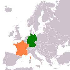 Germany and france relative size comparison. Datei France Germany Locator2 Png Wikipedia