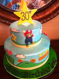 1 box of cake mix per pan 3 layers high, one white and two chocolate, with ½ half strawberry with vanilla pudding filling and the other half chocolate ganaches, which allowed the cake to settle on one side so i had to put more. Mario Cakes Decoration Ideas Little Birthday Cakes