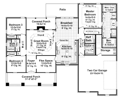 First Floor Plan Of Country Craftsman Traditional House Plan 59945 Home Design Floor Plans Craftsman Style House Plans House Plans