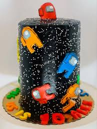 Among Us Cake In 2020 Creative Cake Decorating Rainbow Birthday Cake Cake Decorating Techniques