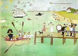 Vintage History Jackie Kennedy Whimsical Paintings Painting