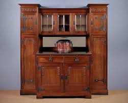 arts & crafts oak kitchen dresser c