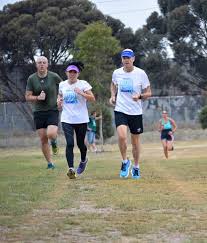 Run Team S Bill Deering And Wife At A Park Run 5k In Australia Running Racing Team Hydration Bottle