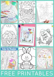 There are 1620 bunny coloring page for sale on etsy, and they cost 2,33 $ on average. Free Easter Coloring Pages Happiness Is Homemade
