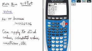 Fraction Part fPart TI 84 Calculator Top Priority Functions