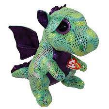 Ty Beanie Boos Cinder The Green Dragon Plush 6 Walmart Com Ty Beanie Boos Beanie Boos Ty Stuffed Animals