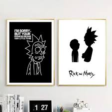 It is the sixth episode of the series overall. Rick Morty Wall Art Print Black White Posters Prints Canvas Paintings Pictures Nordic Style With Free Shipping Worldwide Weposters Com