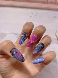 Arcane Jinx Smoke & Spray Paint Nails League of Legends - Etsy UK
