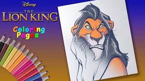 Check spelling or type a new query. The Lion King Scar Coloring Drawing For Kids The Lion King Coloring Book Youtube