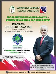 Tambahkan widget radio ini ke situs web anda. Portal Rasmi Jabatan Perhutanan Negeri Johor Wawancara Radio Johorfm Bersama Pengarah Perhutanan Negeri Johor Tentang Program Penghijauan Malaysia Kempen Penanaman 100 Juta Pokok