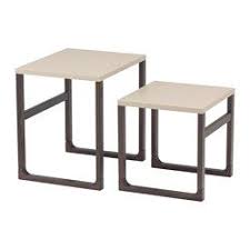 Rissna Tables Gigognes Lot De 2 Beige Bijzettafel Bijzettafels Salontafel