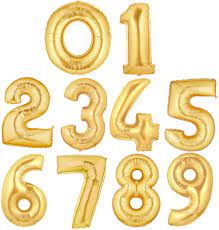 5 out of 5 stars. Gold Foil Balloon Numbers Png Novocom Top
