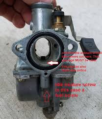 how to idle mixture screw adjustment the junk mans