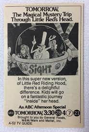 1974 ABC tv Afternoon Special ad~ MAGICAL MYSTERY TRIP THROUGH LITTLE RED'S  HEAD | eBay