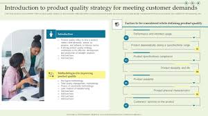 Introduction To Product Quality Strategy For Product Techniques And  Innovation Sample PDF
