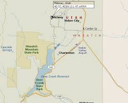 Map of midway area hotels: Midway Utah Map 1
