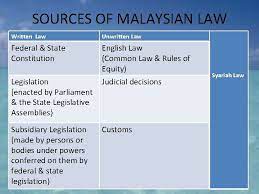 There have three sources of malaysian law. Introduction To Malaysian Legal System Prepared By Ms