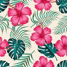 Seamless pattern with butterflies and flowers. Free Hawaiian Flower Vectors 4 000 Images In Ai Eps Format