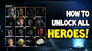 Although 2015's star wars battlefront was a solid enough effort from ea, the bulk of fan complaints thankfully however, the studio seems to have righted the ship with the upcoming battlefront 2. Star Wars Battlefront 2 How To Unlock All Heroes Youtube