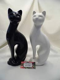 Black And White Siamese Cat Pair Of Midcentury White And Black Siamese Cat Figurine Made In Brazil 12 5 Ebay Siamese Cats Black Siamese Cat Siamese