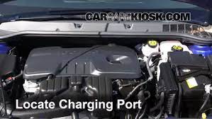 On the side of this. How To Add Refrigerant To A 2012 2017 Buick Verano 2013 Buick Verano 2 4l 4 Cyl Flexfuel