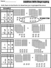 This Is A Set Of 6 Worksheets Designed To Help Students Understand The Three Di Addition And Subtraction Subtraction With Regrouping Worksheets Base Ten Blocks