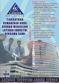 Latihan industri ini juga merupakan salah satu syarat yang diwajibkan ke atas setiap pelajar sebelum di anugerahkan sijil atau diploma daripada politeknik kementeriaan pengajian tinggi. Iklan Latihan Industri Lhdn Kerja Kosong Kerajaan