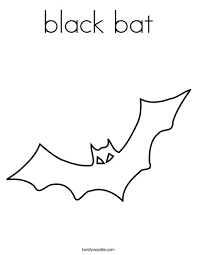 Kids journaling, writing prompts, printable planners Black Bat Coloring Page Twisty Noodle