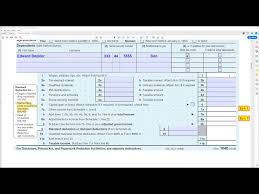 How To Fill Out Irs Form 1040 For 2019 Free Software See Link Below Youtube