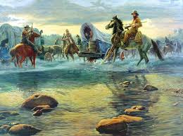Crossing The River By Mort Kunstler Art Western Art Western Artist
