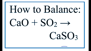 It is a liquid when under pressure, and it dissolves in water very easily.sulfur dioxide. How To Balance Cao So2 Caso3 Calcium Oxide Sulfur Dioxide Youtube