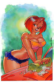 Parodies of famous cartoons and original erotic cartoons and comics