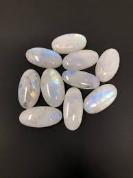 5pcs Moonstone Cabochon Gemstone Cabochons Natural Rainbow Etsy In 2020 Gemstone Cabochons Moonstone Jewelry Making