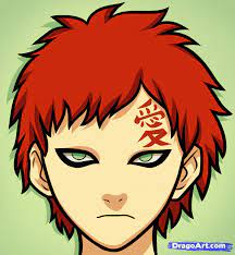 How To Draw Gaara Easy Naruto Drawings Drawings Gaara