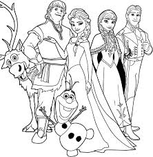 These alphabet coloring sheets will help little ones identify uppercase and lowercase versions of each letter. Free Kids Printable Frozen Coloring Pages Elsa Anna Olaf Disney Pictures