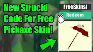Roblox strucid codes | how to get free pickaxe skin! Roblox Strucid Codes How To Get Free Pickaxe Skin Youtube