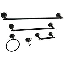 Get free shipping on qualified brushed bronze towel bars or buy online pick up in store today in the bath department. 18 24 Naples Towel Bar Bathroom Accessory Set Oil Rubbed Bronze Kingston Brass Target