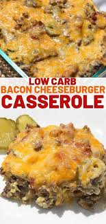 Keto Bacon Cheeseburger Casserole Made With Ground Beef And Cream Cheese This Recipe Is Easy De Keto Recipes Dinner Bacon Cheeseburger Casserole Beef Recipes