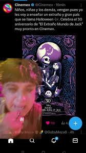 #elextrañomundodejack #nightmarebeforechristmas  #thenightmarebeforechristmas #cinemex #reestreno #jack #jsckskellington  #timburton #mexico #mx